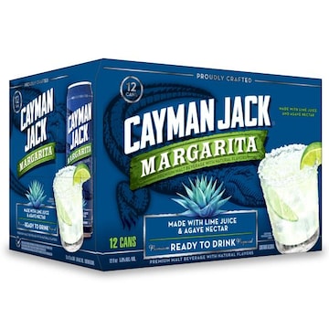 Cayman Jack Malt Beverage, Margarita, 12 Pack