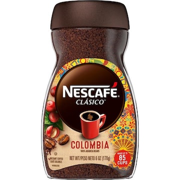 NESCAFÉ Clasico Instant Coffee, 100% Arabica Beans, Colombia