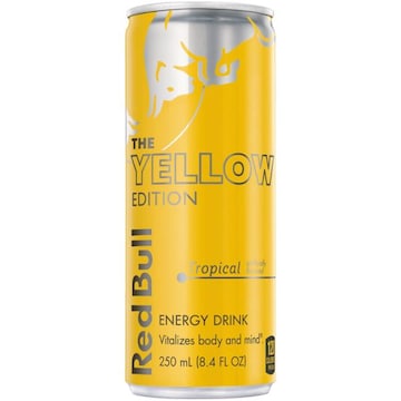 Red Bull Yellow Edition Energy Drink Tropical, 80mg Caffeine, 8.4 fl oz Can