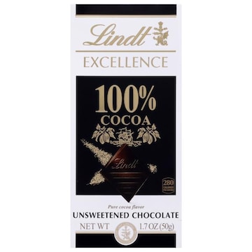 Lindt Excellence Pure Cocoa Flavor Unsweetened Chocolate