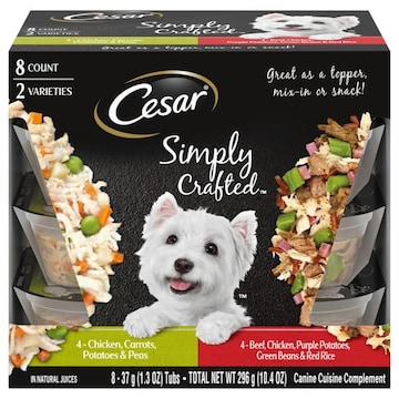 Cesar Simply Crafted Canine Cuisine Complement, 2 Varieties