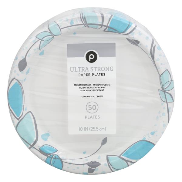 Publix Paper Plates, Ultra Strong, 10 Inches