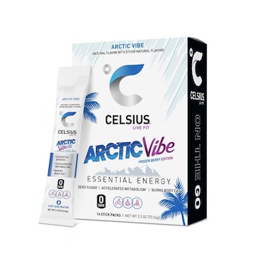 Celsius On The Go Energy Drink Mix, Arctic Vibe Packets