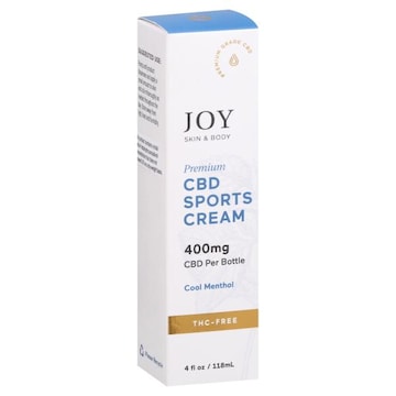 Joy Organics Premium Cbd Sports Cream 400mg