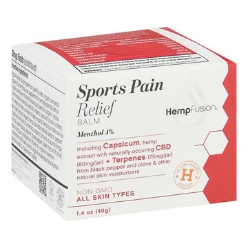 Hempfusion Otc Sports Pain Relief Balm + 80mg Cbd