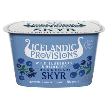 Icelandic Provisions Skyr, Low Fat, Wild Blueberry & Bilberry, Thick & Creamy