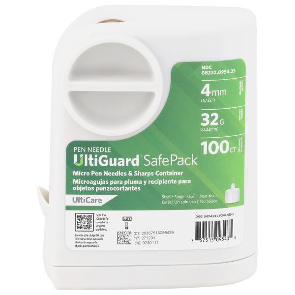Ulticare 4mm 32 G Pen Needle Safe Pack | Publix Super Markets