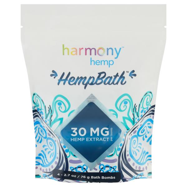 Harmony Hemp Hempbath Bombs Lavender 4 Count 30mg Cbd/Bomb Publix