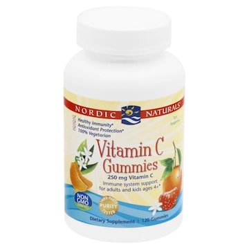 Nordic Naturals Vitamin C, Tart Tangerine, 250 mg, Gummies