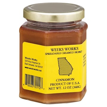 Weeks Works Spreadable Creamed Honey, Cinnamon