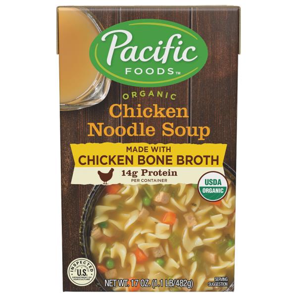 Pacific Foods Organic Chicken Noodle Soup with Chicken Bone Broth