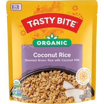 Tasty Bite Organic Coconut Rice 8.8oz Coconut-infused rice