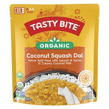 Tasty Bite Coconut Squash Dal 10oz Creamy coconut squash curry