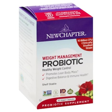 New Chapter Probiotic, Weight Management, Vegan Capsules