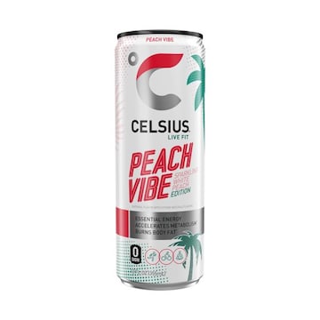 Celsius Sparkling Peach Vibe, Functional Energy Drink