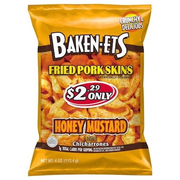 Baken-Ets Fried Pork Skins, Honey Mustard Flavored