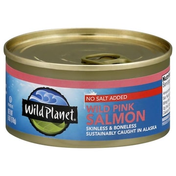 Wild Planet Salmon, No Salt Added, Wild Pink