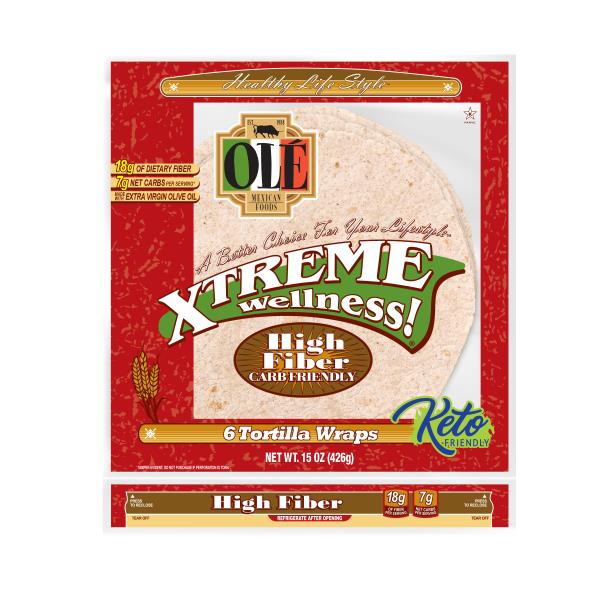 Ole Ole High Fiber, Low Carb Tortillas, Carb Lean, Keto Friendly