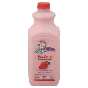Yogurico Yogurt, Low Fat, Strawberry, Drinkable