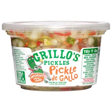 Grillo's Pickles Pickle Salsa, Thick + Chunky, Medium