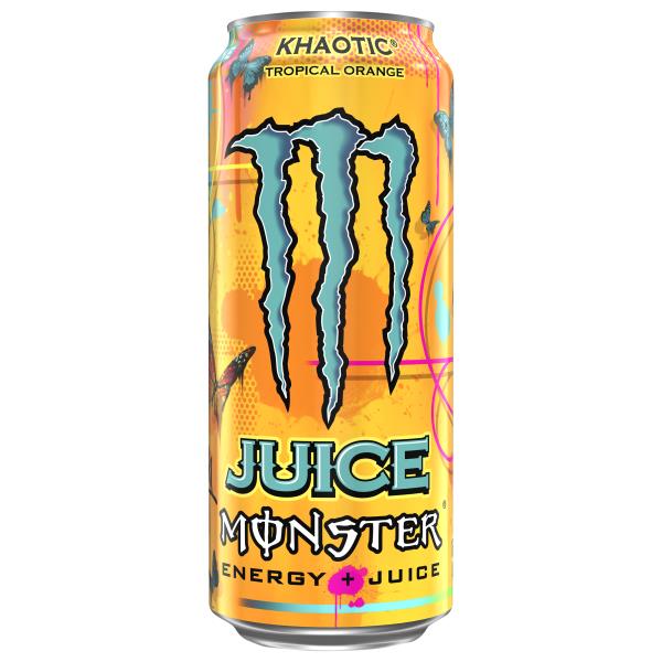 Juice Monster Energy Drink, Khaotic Tropical Orange, Energy + Juice ...