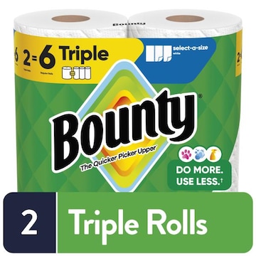 Bounty Paper Towels Select-A-Size, 2 Count