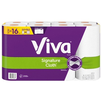 Viva Signature Cloth 1-Ply Choose-A-Sheet Double Rolls Towels