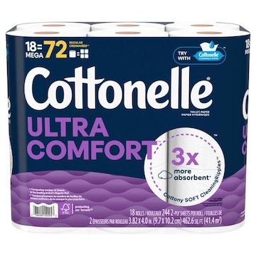 Cottonelle Ultra Comfort Toilet Paper, Mega Rolls, 2-Ply