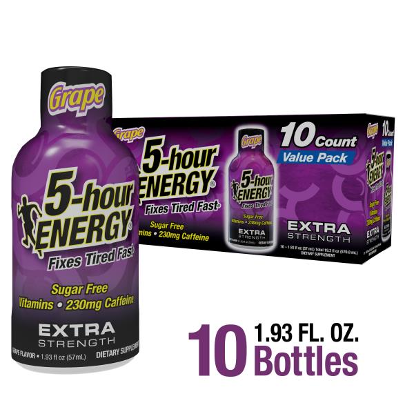 5Hour Energy Energy Shot, Extra Strength, Grape, Value Pack Publix