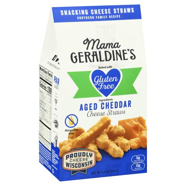 Mama Geraldine's Gluten Free Aged Cheddar Cheese Straws | Publix