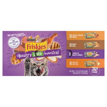 Friskies Cat Food, Poultry, Pate Favorites