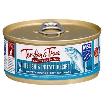 Tender & True Cat Food, Whitefish & Potato Recipe