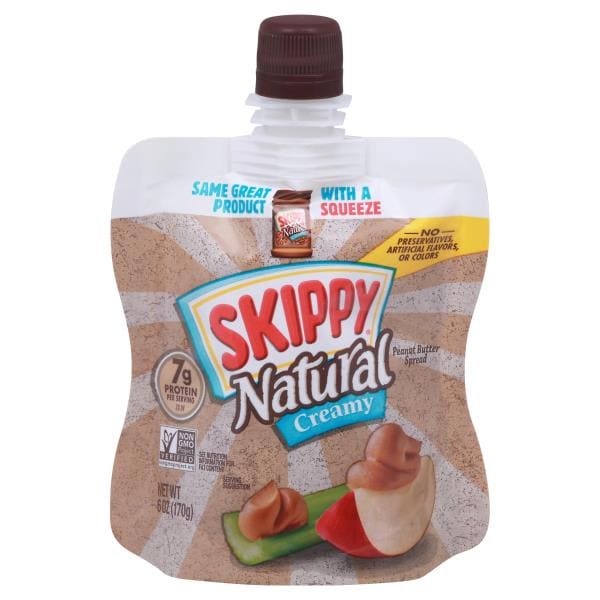 Skippy natural peanut butter spread creamy publix super markets
