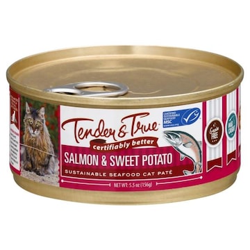 Tender & True Cat Food, Salmon & Sweet Potato Recipe