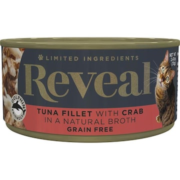 Reveal Tuna Fillet with Crab in Broth Can