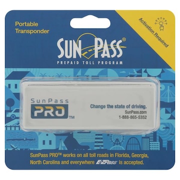 SunPass Pro Transponder, Portable, Prepaid Toll Program