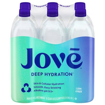 Jove Deep Hydration Water, Alkaline, pH 9.5+, 6 Pack