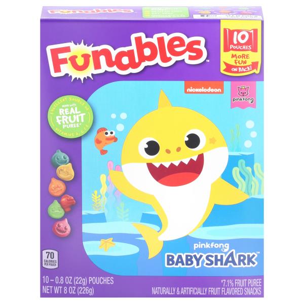 Funables Fruit Flavored Snacks, Pinkfong, Baby Shark Publix Super Markets