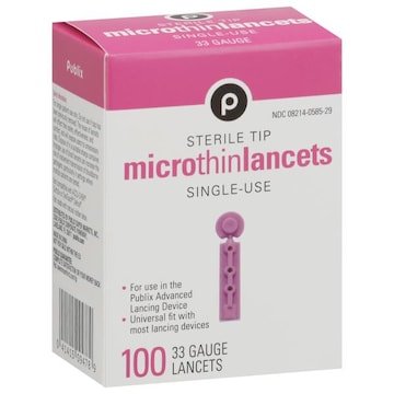 Publix Ut Lancet 33g 100ct